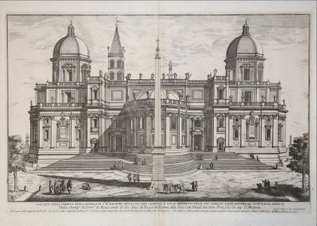 Facciata della tribuna della basilica si S.ta M.a Maggiore…con il …