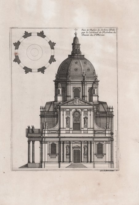 Face de l'Eglise de Sorbone Batie par le Cardinal de … | Immagine principale