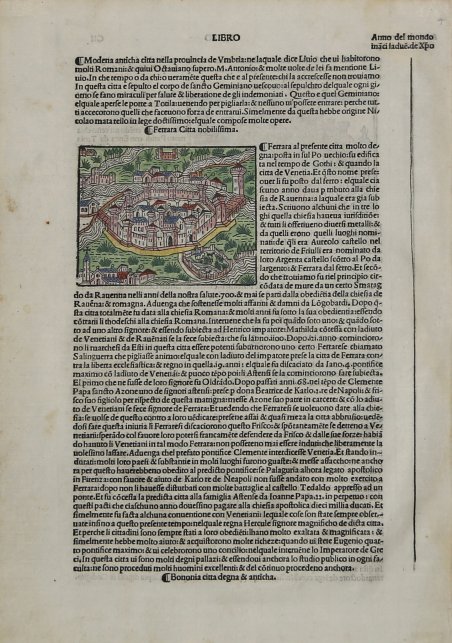 Ferrara Citta nobilissima