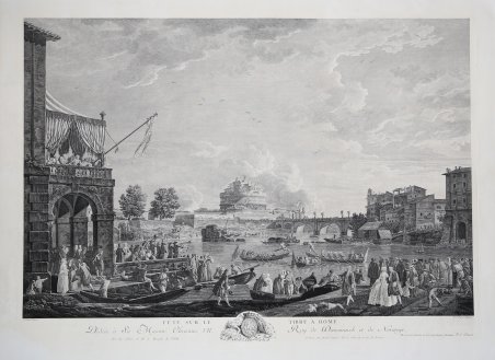 Fête sur le Tibre à Rome