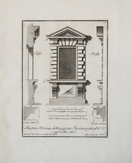 Finestra Terrena della passata Facciata posta al n°: 66 segn.a: …