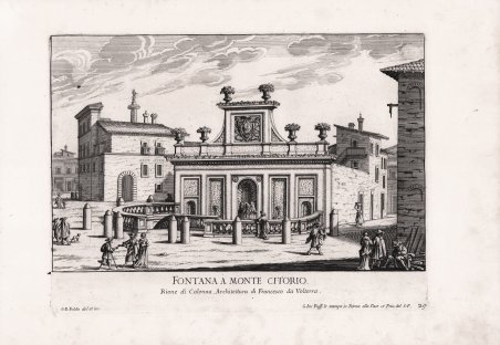 Fontana a Monte Citorio, Rione di Colonna, Architettura di Francesco …