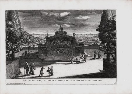 Fontana de Cigni, con Statua di Ninfa, che dorme nel …