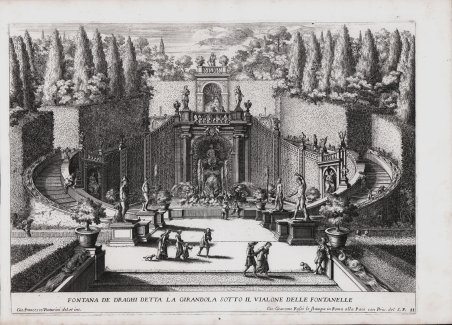 Fontana de Draghi detta La Girandola sotto il vialone delle …