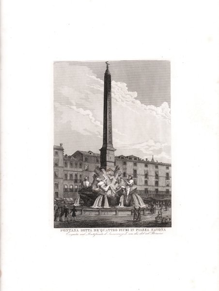 Fontana detta De' Quattro Fiumi in Piazza Navona