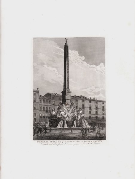 Fontana detta De' Quattro Fiumi in Piazza Navona