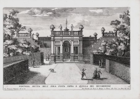 Fontana detta dell'Idra posta sopra à quella del Bicchierone