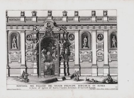 Fontana nel Palazzo del Signor Prencipe Borghese in Roma