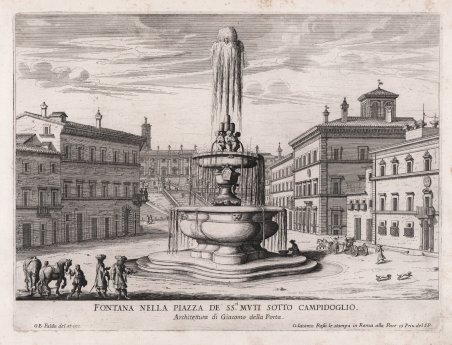 Fontana nella Piazza de' SS.n' Muti sotto Campidoglio