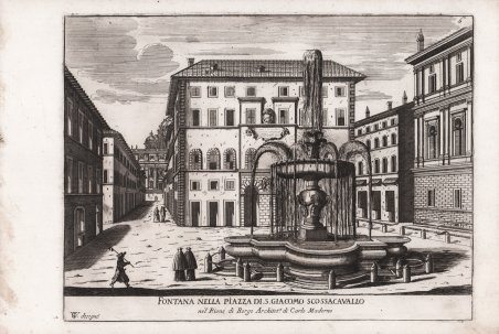 Fontana nella Piazza di S. Giacomo Scossacavallo