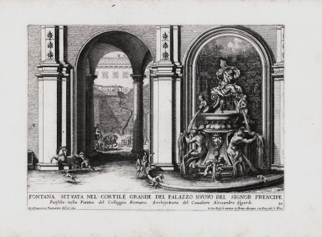 Fontana situata nel cortile grande del Palazzo Nuovo del Signor …