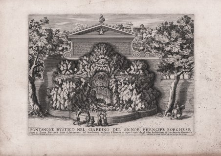 Fontanone Rustico nel Giardino del Signor Prencipe Borghese.