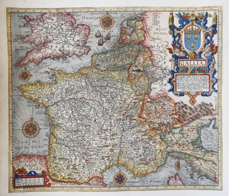 Gallia. Gallia Geographica Galliae descriptio, de integro plurimis in locis …