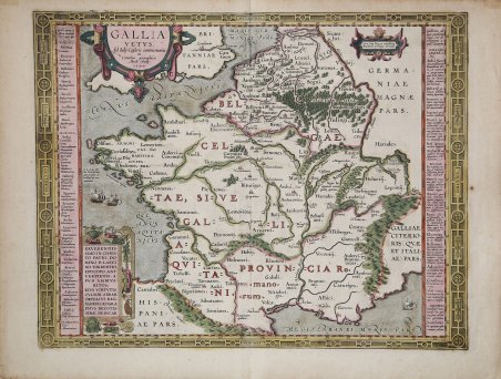 Gallia Vetus, Ad Iulij Caesaris commentaria . . . 1590