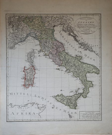 General - Charte von Italien Nach feiner neuesten Eintheilung und … | Immagine Gallery 2