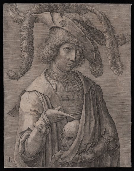 Giovane con un teschio o Vanitas