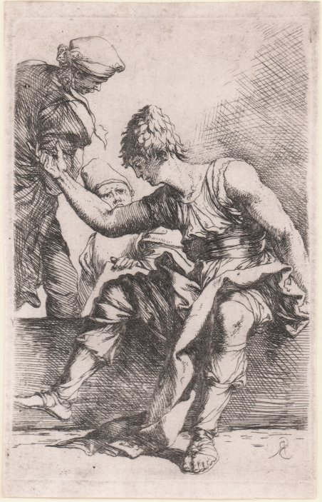 Giovane seduto su un muretto