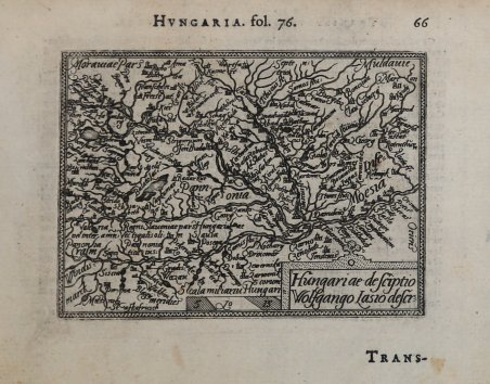 Hungariae desciptio Wolfango Lasio descr(iptio) | Immagine principale