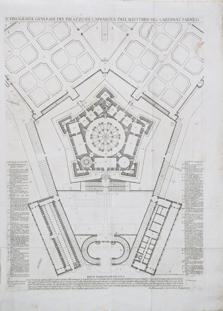 Ichnografia Generale del Palazzo di Caprarola dell'Illustriss. Sig. Cardinal' Farnese