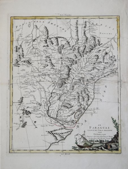 Il Paraguai e parte dei Paesi adiacenti