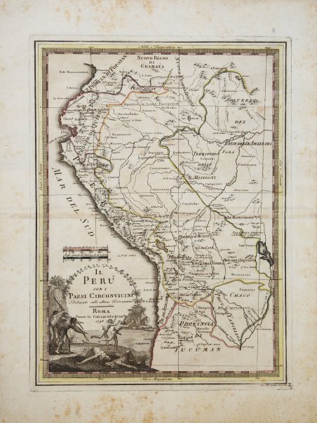 Il Perù con i Paesi Circonvicini delineato sulle ultime osservazioni