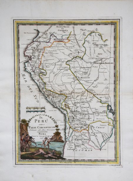 Il Perù con i Paesi Circonvicini delineato sulle ultime osservazioni