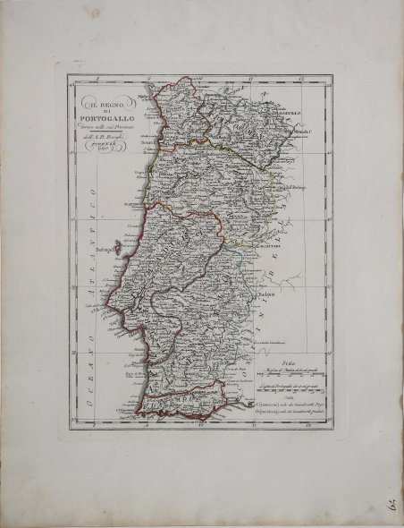 Il Regno di Portogallo diviso nelle sue provincie