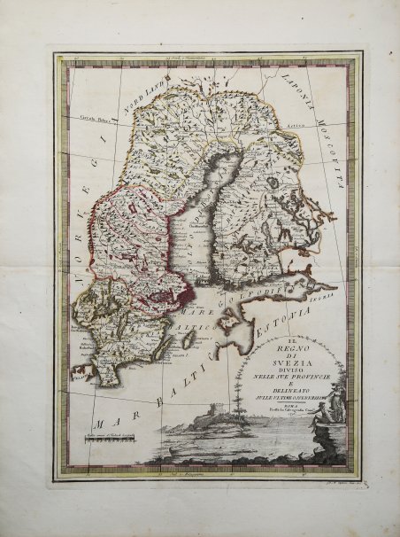 Il Regno di Svezia diviso nelle sue Provincie e delineato …