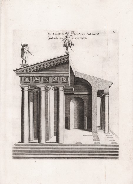 Il Tempio Dorico Passato figurato dentro e fuori in forma …
