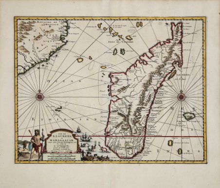 Ile de S. Laurens, ou Madagascar, située dans L'Ocean Ethiopien, …