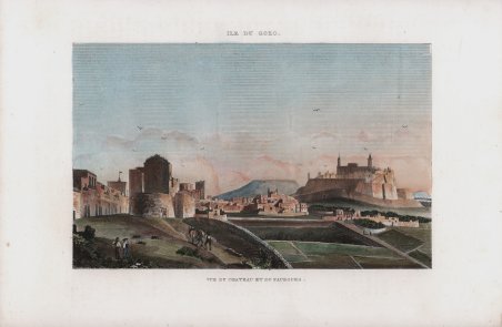 Ile du Gozo - Vue du Chateau et du Faubourg