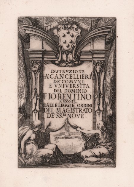 Instruzione a’ Cancellieri de’ Comuni, e Universita del Dominio Fiorentino …