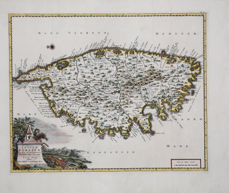 Insula Corsica Novissima et accuratissime adumbrata atque delineata