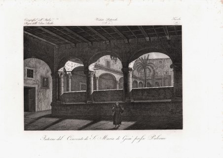 Interno del Convento di S. Maria di Gesù presso Palermo