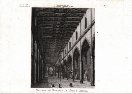 Interno del Tempio di S. Croce di Firenze