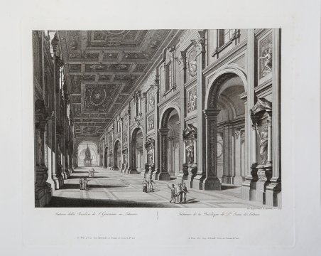 Interno della Basilica di S. Giovanni in Laterano / Intérieur …