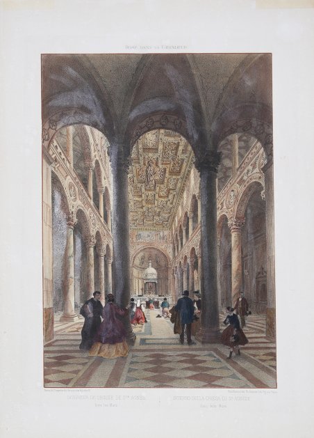 Interno della Chiesa di S.a Agnese, fuori le Mura