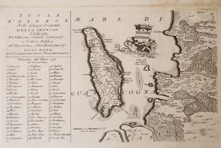 Isola d'Oleron nelle Piaggie Occidentali della Francia.