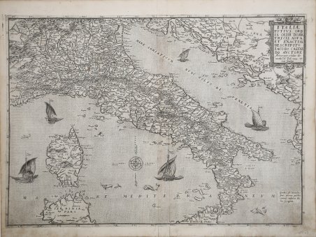 Italiae Totius Orbis olim Domatricis Nova et Exactissima Descriptio