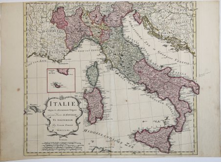 Italie volgens de allernieuwste Uitgave.