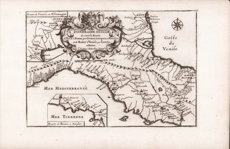Itineraire d'Italie./ Route se Venise en Allemagne
