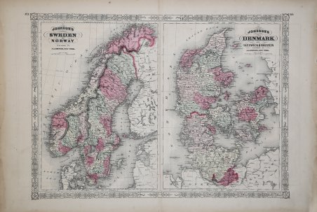 Johnson’s Sweden and Norway / Johnson’s Denmark with Sleswick & …