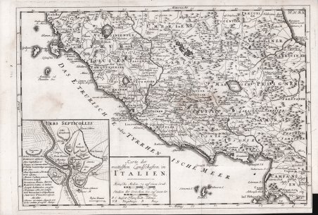 Karte der mittelsen Landschaften in Italien