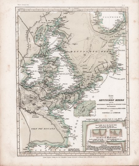 Karte von dem Deutschen Meere