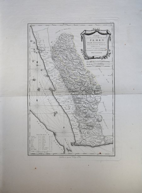 Karte von dem grossten Theil des Lands Jemen.