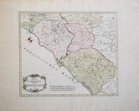 Karte von den Südwestlichen theil des Kirchenstaates XV. 1796