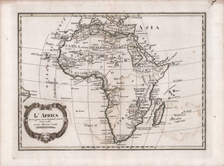L'Africa divisa nelle sue principali parti