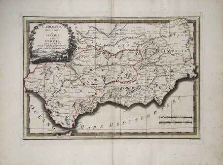 L'Andalusia con i Regni di Granada e di Murcia delineata …