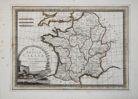 L'Antica Gallia divisa nelle sue Provincie