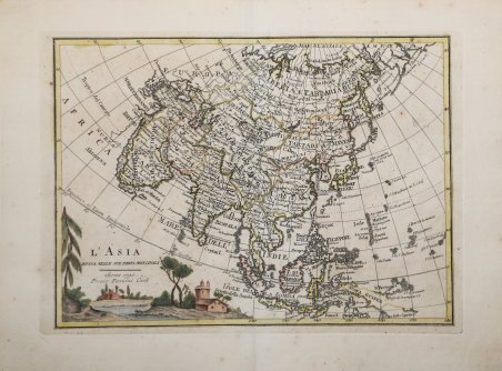 L'Asia divisa nelle sue parti principali